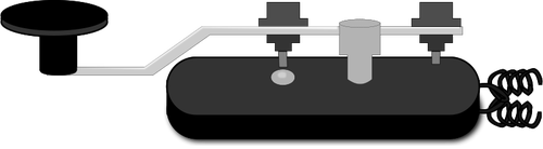 Desenho vetorial de máquina código Morse