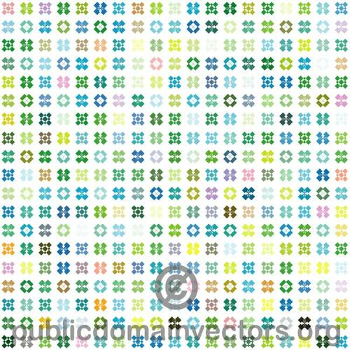 Mosaic of geometric vector shapes