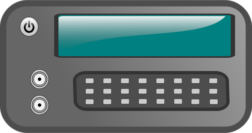 Vector afbeelding van elektrische functie generator machine