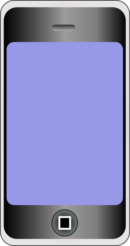 Vektorgrafikk av mobiltelefon med storskjerm