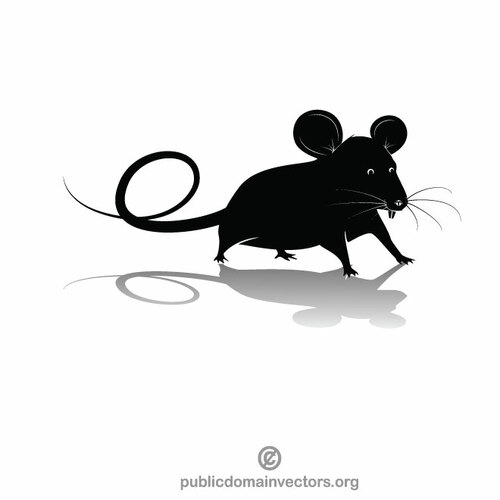 Mouse silueta vector imágenes prediseñadas