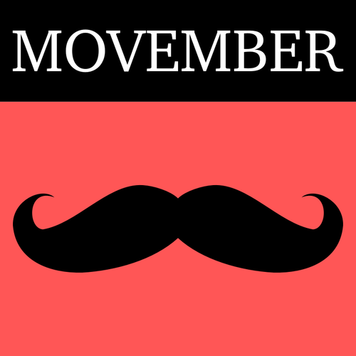 Movember-kuvakkeen vektori ClipArt-kuva