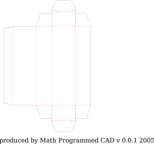 Ambalaj cutie decrosata şablon grafică vectorială.