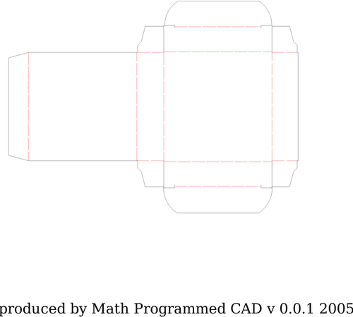 Schoen box knipsel sjabloon vector afbeelding