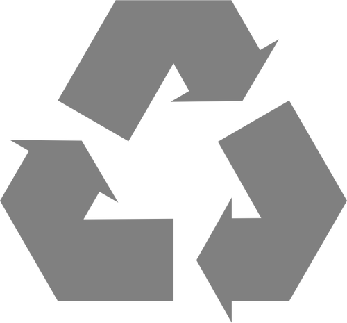 Vektorové grafiky Grey recyklované symbol