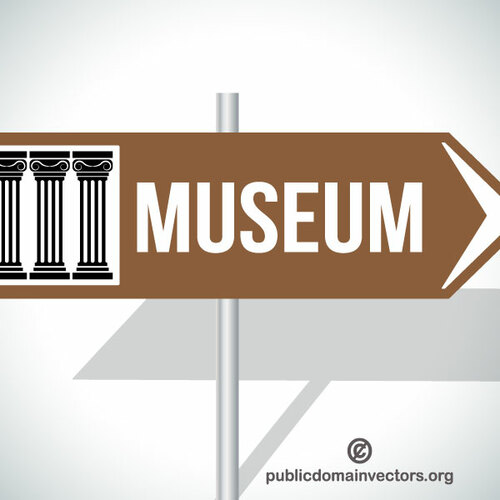 Museum-Straßenschild