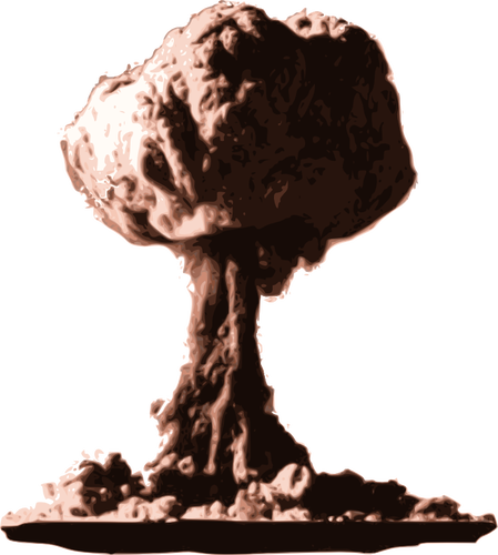 Atomic Bomb Cloud Vector Graphics