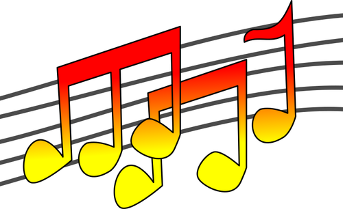 Musical notes vector image