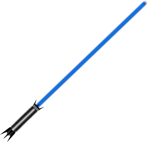 Image vectorielle sabre de lumière bleue