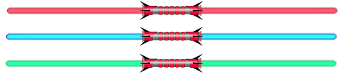 Lightsaber selectie vector afbeelding