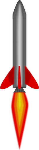 ロケットで離陸 - ベクトル クリップ アート