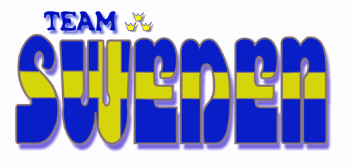 Команда Швеции логотип идея векторные иллюстрации