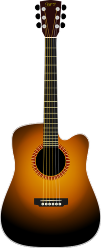 Desenho vetorial de guitarra