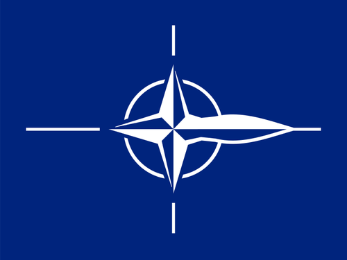 NATO significa guerra sinal vector imagem