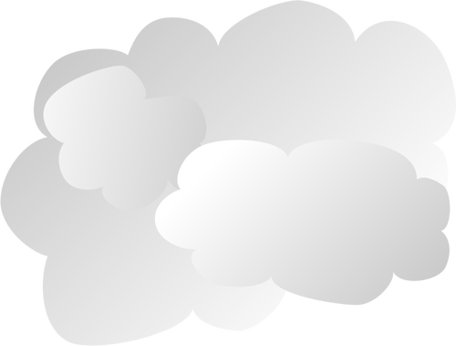 Yksinkertainen pilvimerkkivektorin kuva