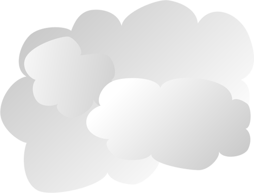 Eenvoudige wolk teken vector illustratie