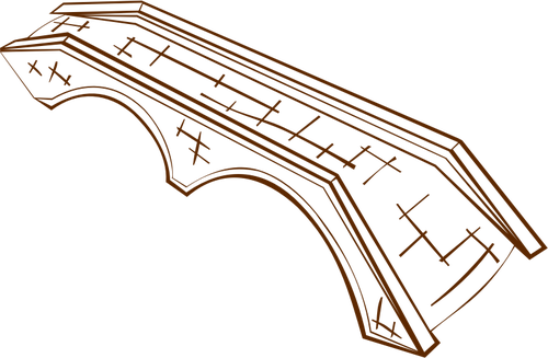ناقلات قصاصة فنية من دور لعب لعبة خريطة رمز لجسر حجر قوسين