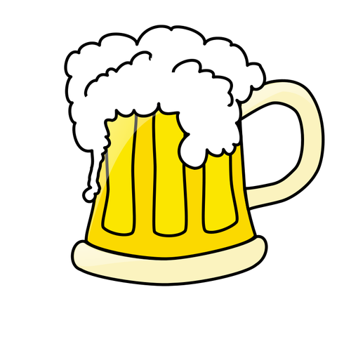 Bier mok clip art vector