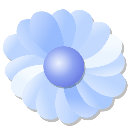 파란 꽃 벡터 이미지