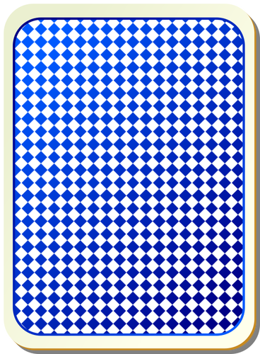 Rutenettet blå spillkort vektor image