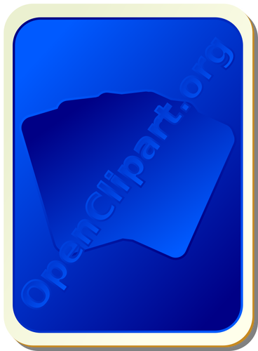 Back of blue playing card vector image