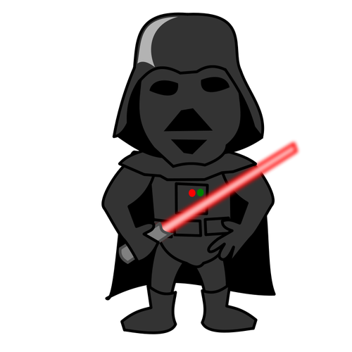 Darth personaje cómico vector de la imagen