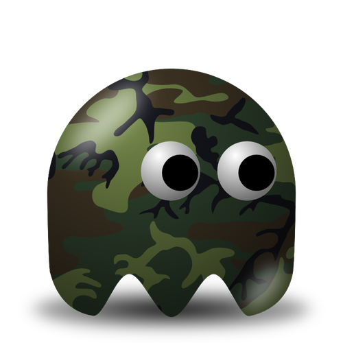 Juego malo camuflaje soldado vector de la imagen