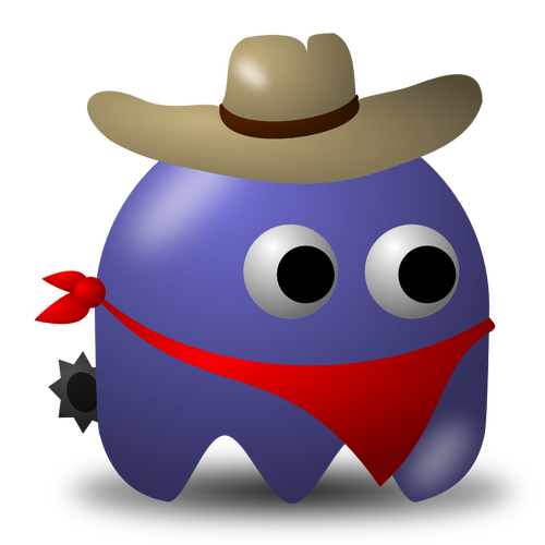 Juego malo vaquero vector de la imagen