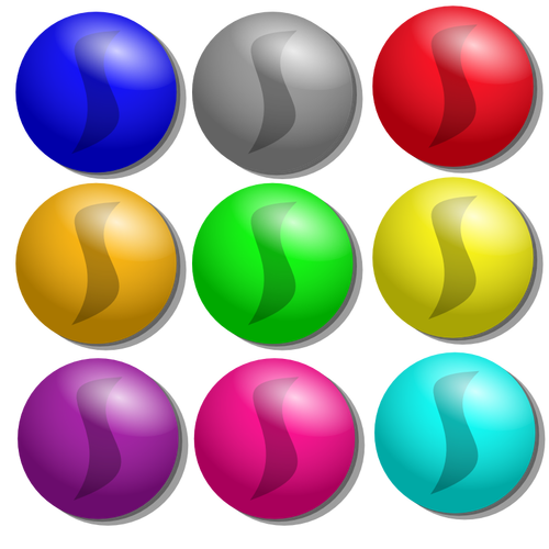 Vector de la imagen de conjunto de círculos de colores