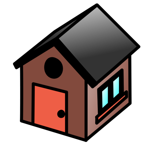 Huis pictogram vector tekening