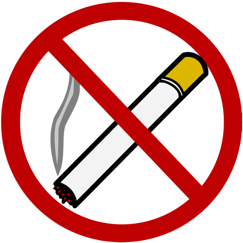 No smoking sign vector clip art