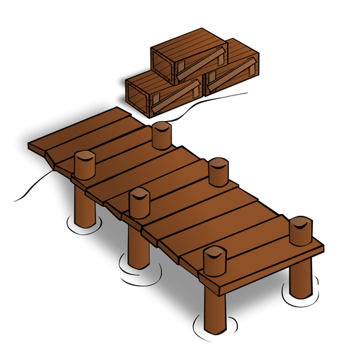 Houten dokken vector