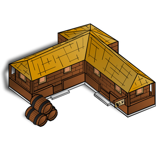 Tavern map vector symbol