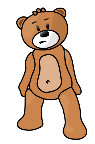 Ours en peluche vector clipart