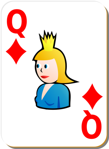 Koningin van diamanten vector graphics