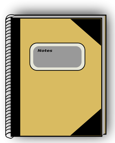 Wektor rysunek Notebook