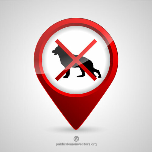 No pets vector sign