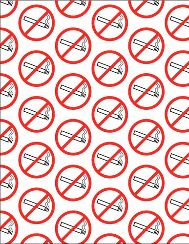 No smoking sign pattern