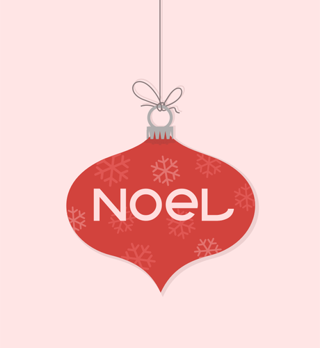 Prediseñadas Noel Navidad ornamento vector