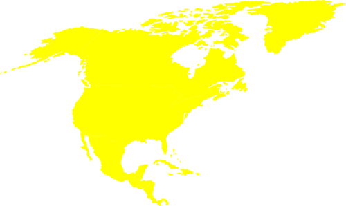 Hartă vectorială continentului Nord-American