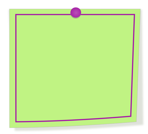 Note de vert et violet