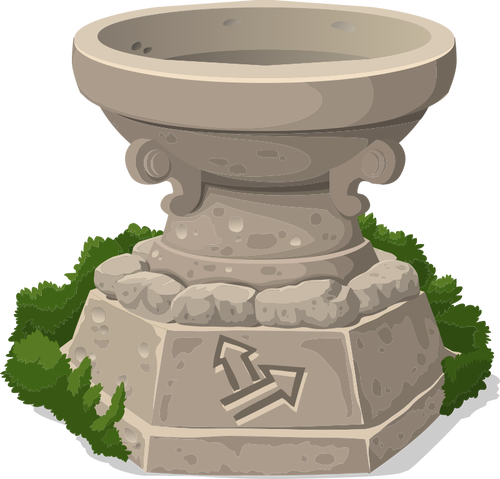 Stone shrine drawing