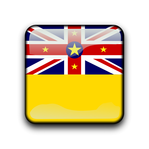 Vector flagg Niue øya