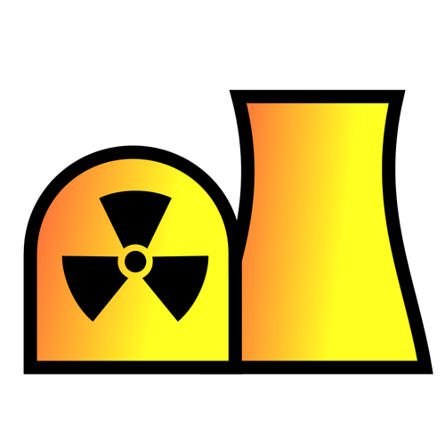 Nuclear power plant hartă Simbol