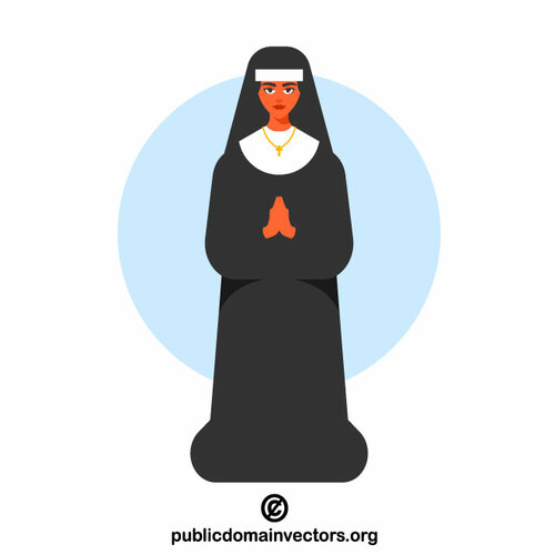 Eine Nonne