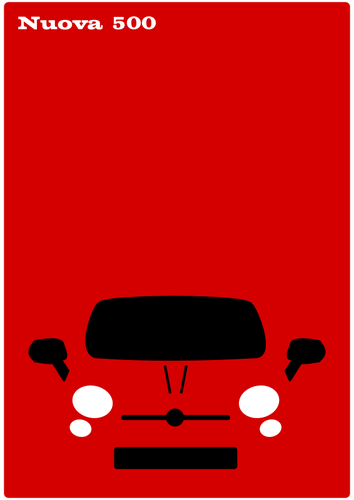 המכונית האדומה כרזה