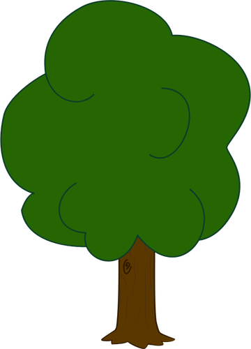 若いオークの木のベクター グラフィックス