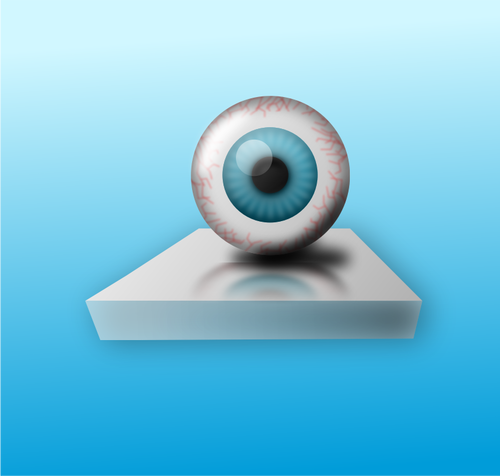 Oeil bleu sur support vector image