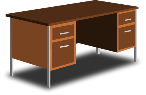 Een kantoor bureau vector tekening