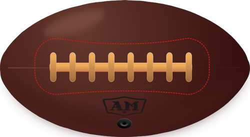 Illustration vectorielle de Vintage football américain ballon